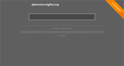 Desktop Screenshot of phoenixcraiglist.org